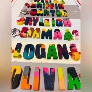 Crayon names customizable names perfect stocking stuffers or school gifts